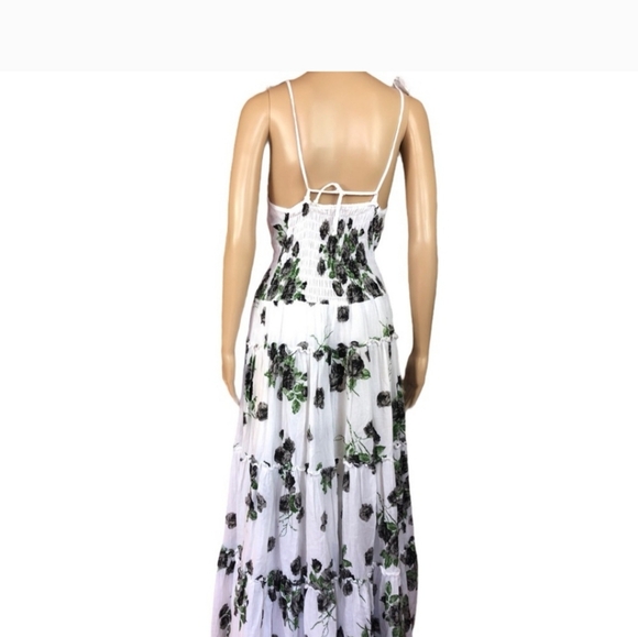 Boutique Floral tiered gauze ruffled maxi dress - Picture 4 of 4